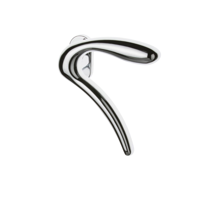 Coppia di Maniglie Ghidini Modello Leonardo ACL con Rosette e Bocchette Cilindro