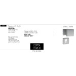 Coppia Pomolo Quadro Arieni 909 55x55 mm Decentrato con Bocchette