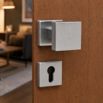 Coppia Pomolo Quadro Arieni 909 55x55 mm Decentrato con Bocchette