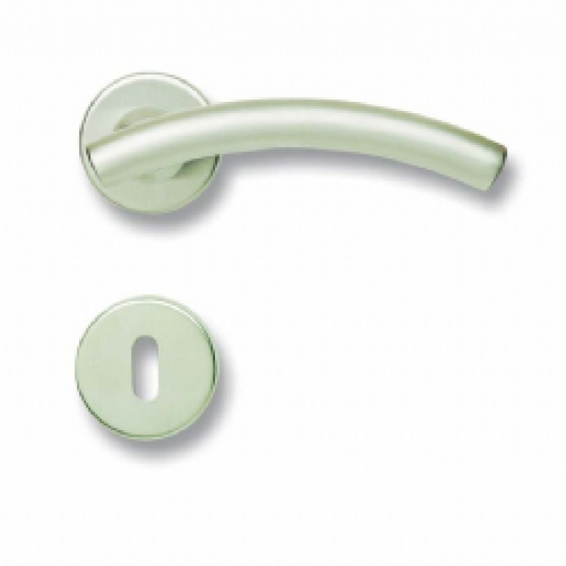 Coppia di Maniglie Ghidini Modello Arco OCS M18 con Rosette e Bocchette