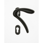 Coppia di Maniglie Ghidini Modello Leonardo ANO con Rosette e Bocchette Cilindro