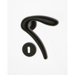 Coppia di Maniglie Ghidini Modello Leonardo ANO con Rosette e Bocchette Cilindro