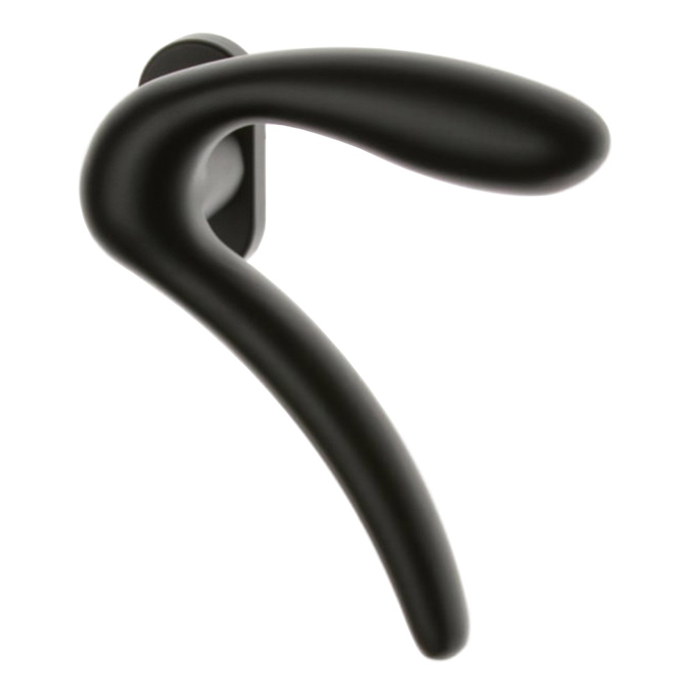 Coppia di Maniglie Ghidini Modello Leonardo ANO con Rosette e Bocchette Cilindro