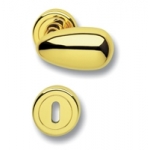 Coppia di Maniglie Ghidini Modello Pigna OLV M1 con Rosette e Bocchette