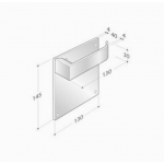 Coppia di Maniglie pba 2001.B.PLA in Acciaio Inox AISI 316L