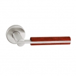 Coppia di Maniglie pba 2002.YOD in Legno e Acciaio Inox AISI 316L