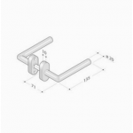 Coppia di Maniglie pba 2030T in Acciaio Inox AISI 316L