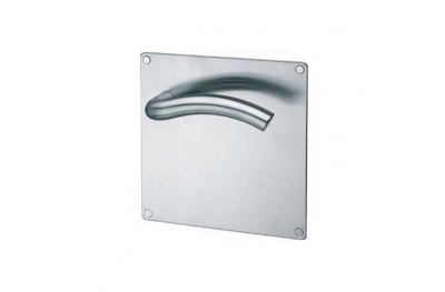 Coppia di Maniglie su Placca pba 2026/2001 in Acciaio Inox AISI 316L