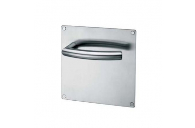 Coppia di Maniglie su Placca pba 2027/2001 in Acciaio Inox AISI 316L