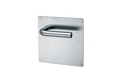 Coppia di Maniglie su Placca pba 2028/2001 in Acciaio Inox AISI 316L