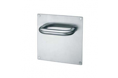 Coppia di Maniglie su Placca pba 2028B/2001 in Acciaio Inox AISI 316L