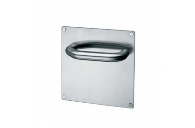 Coppia di Maniglie su Placca pba 2029/2001 in Acciaio Inox AISI 316L