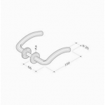 Coppia Maniglie pba 2026T in Acciaio Inox AISI 316L