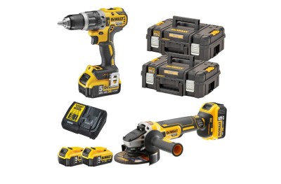 DeWalt DCK2153P2T Kit Trapano DCD796 Smerigliatrice DCG405