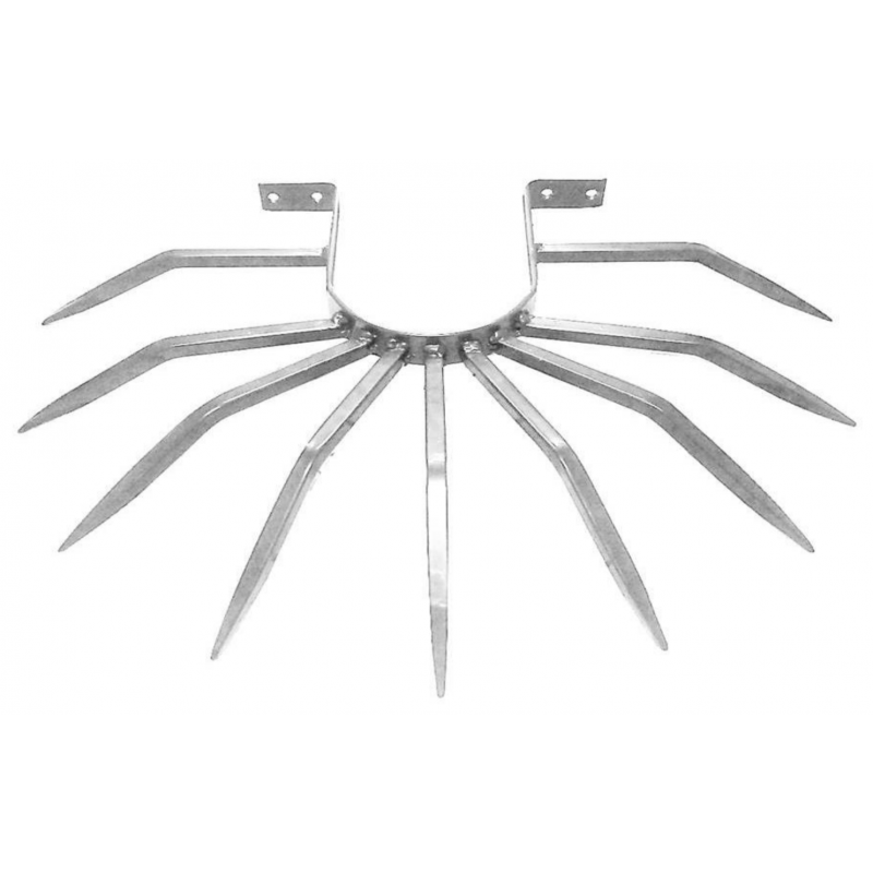 Dissuasore Diametro 80 100 120 mm Tassellabile per Pluviali Sezione Quadrata