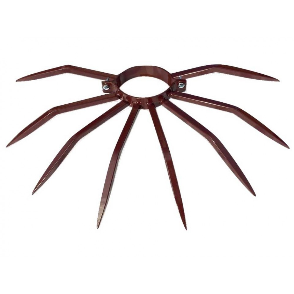 Dissuasore Antifurto Diametro 100 mm Grimpo con Punte da Installare su Tubi e Grondaie Contro Ladri