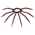 Dissuasore Antifurto Diametro 100 mm Grimpo con Punte da Installare su Tubi e Grondaie Contro Ladri