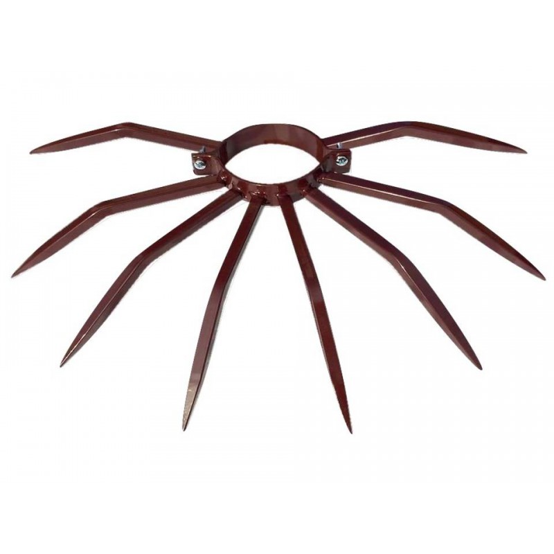 Dissuasore Antifurto Diametro 100 mm Grimpo con Punte da Installare su Tubi e Grondaie Contro Ladri