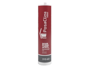Door Flex Acryl PosaClima Sigillante Acrilico Sovraverniciabile Bianco 310 ml
