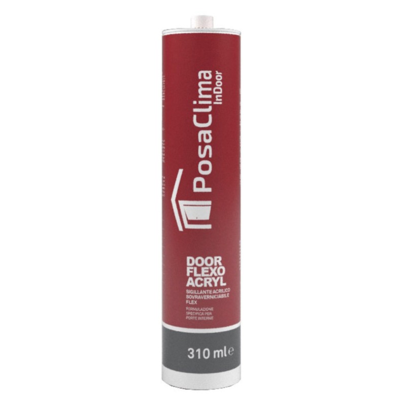 Door Flex Acryl PosaClima Sigillante Acrilico Sovraverniciabile Bianco 310 ml