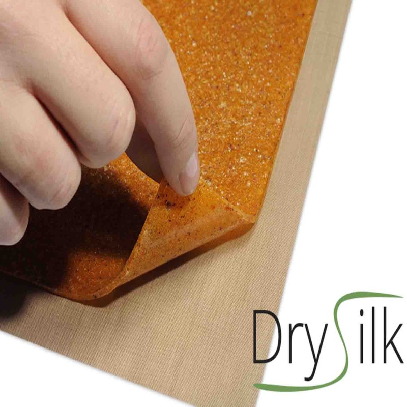 Dry Silk 5 Fogli Antiaderenti per Essiccare Cibi Acquosi, Puree, Foglie e Fiori negli Essiccatori Tauro Biosec