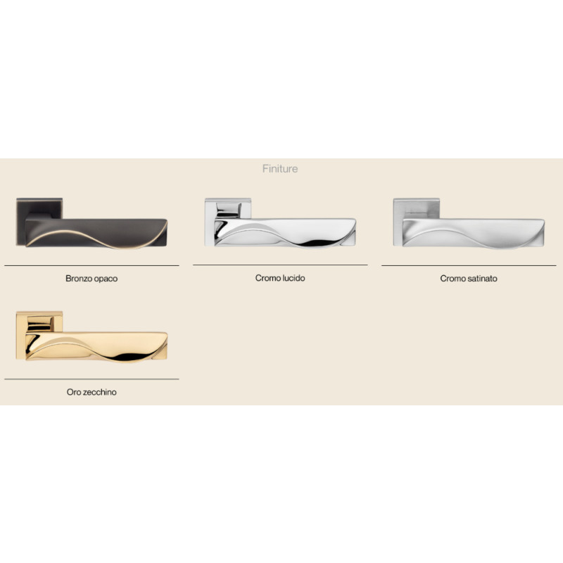 Duna Linea Calì Maniglia per Porta Finitura Ottone a Scelta