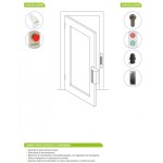 Elettromagnete Opera Gate Lock 14212R Acciaio Inox con Sensore