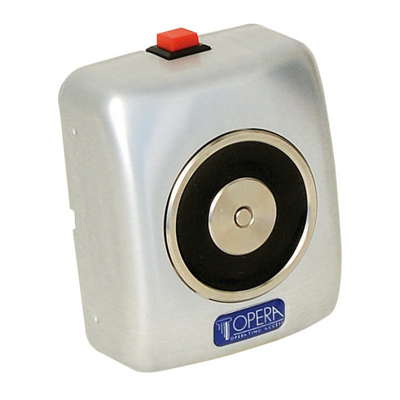 Elettromagnete di Trattenuta in Alluminio con Pulsante di Sblocco 19002 Opera