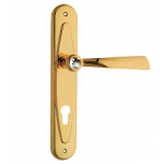 Elika Crystal Maniglia per Porta su Placca Linea Calì Crystal