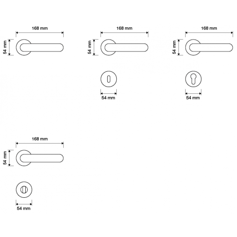 Elika Crystal Oro Zecchino Maniglia per Porta su Rosetta Linea Calì Crystal