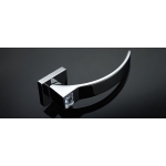 Elios Crystal Cromo Lucido Maniglia per Porta su Rosetta Linea Calì Crystal