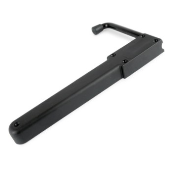 Fermapersiana API Modello FP24 Con Gancio Lungo - Reversibile Per Ante Sinistra O Destra, Colore Nero - Foto 2