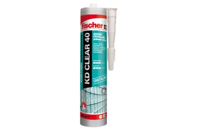 Fischer KD CLEAR 40 Adesivo Sigillante Cristallino per Vetro