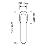 Fish Crystal Maniglia per Finestra DK Linea Calì Crystal