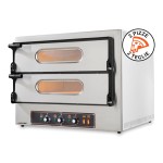 Forno Elettrico Doppio per Pizze e Teglie Kube 2 in Acciaio Inox con Qualità Italiana by Resto Italia