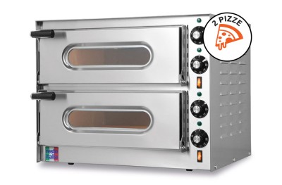Forno Elettrico Doppio per Pizze Small-G2 Monofase 230V 100% Made in Italy by Resto Italia