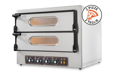 Forno Elettrico Più Potente per Pizzerie Kube 2 Plus in Acciaio Inox by Resto Italia