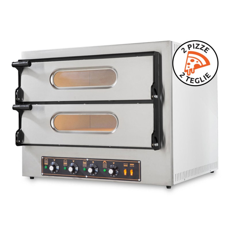 Forno Elettrico Più Potente per Pizzerie Kube 2 Plus in Acciaio Inox by Resto Italia