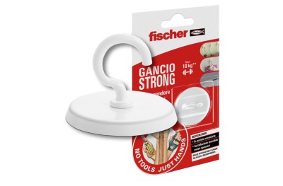 Gancio Adesivo in Acciaio che Regge 10Kg Strong Fischer