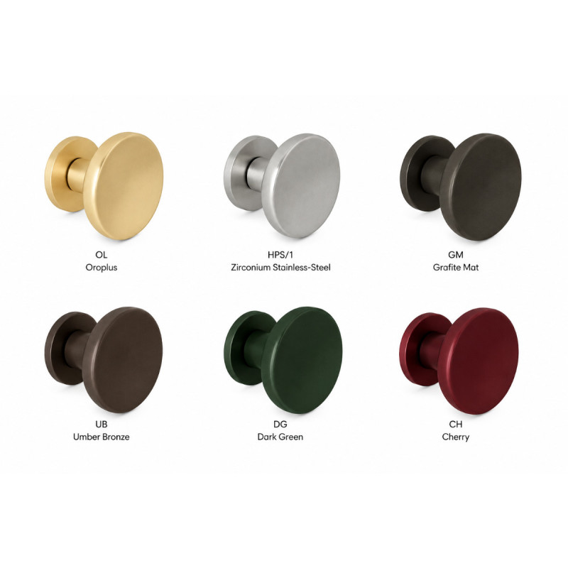 Halo Colombo Design Pomolo Fisso per Porta Ø60 o Ø72 Alberto Meda