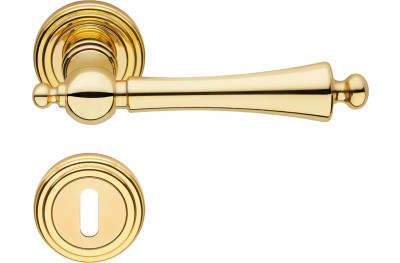 Heidi Linea Calì Maniglia per Porta Classica in Ottone con Rosetta