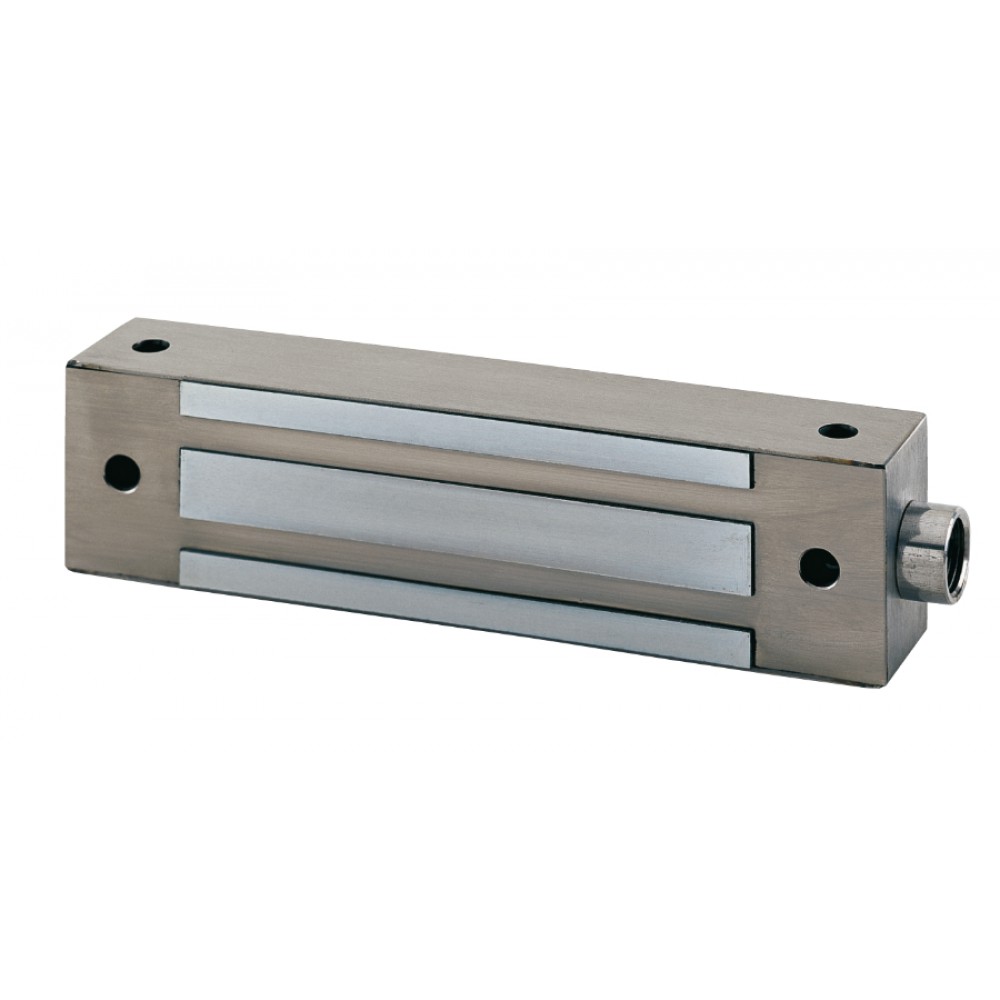 I500SR 500Kg Fermo Elettromagnetico da Applicare in Acciaio Inox 12/24V DC + Reed di Stato CDVI