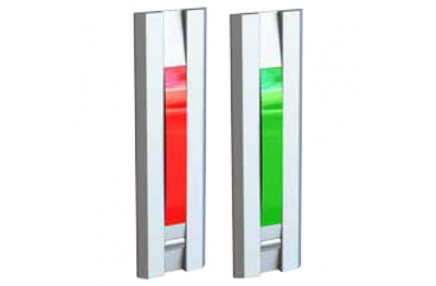 Indicatore Luminoso Rosso Verde con Pulsante per Porte 55031 Serie Profilo Opera