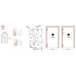 Justor PM 120 Perno a Molla Sinistra o Destra 2 Pezzi