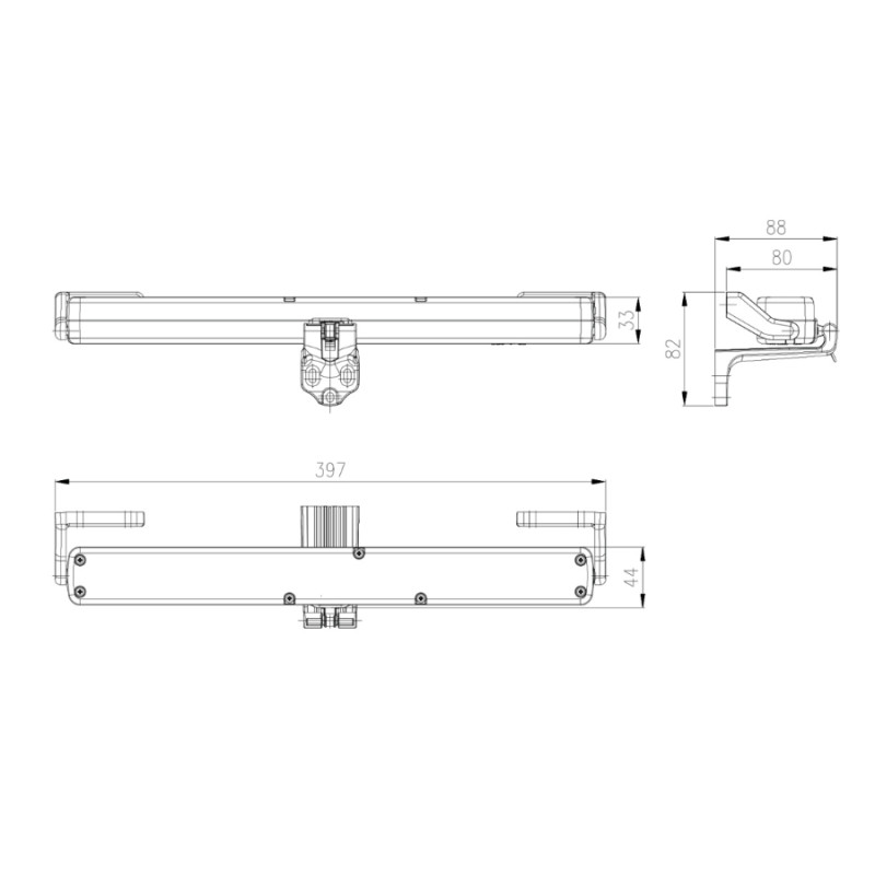K-ECO S3 Nekos Attuatore a Catena Sporgere Vasistas Cupole Abbaini