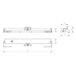 K-ECO S3 Nekos Attuatore a Catena Sporgere Vasistas Cupole Abbaini