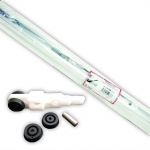 KE 40/C Kit Monosilent per Scorrevole Porte Interne in Legno Fino 120cm 40Kg Pettiti Giuseppe
