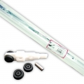 Kit Monosilent Pettiti KE 40/C Fino 120cm 40Kg per Porte Scorrevoli in Legno