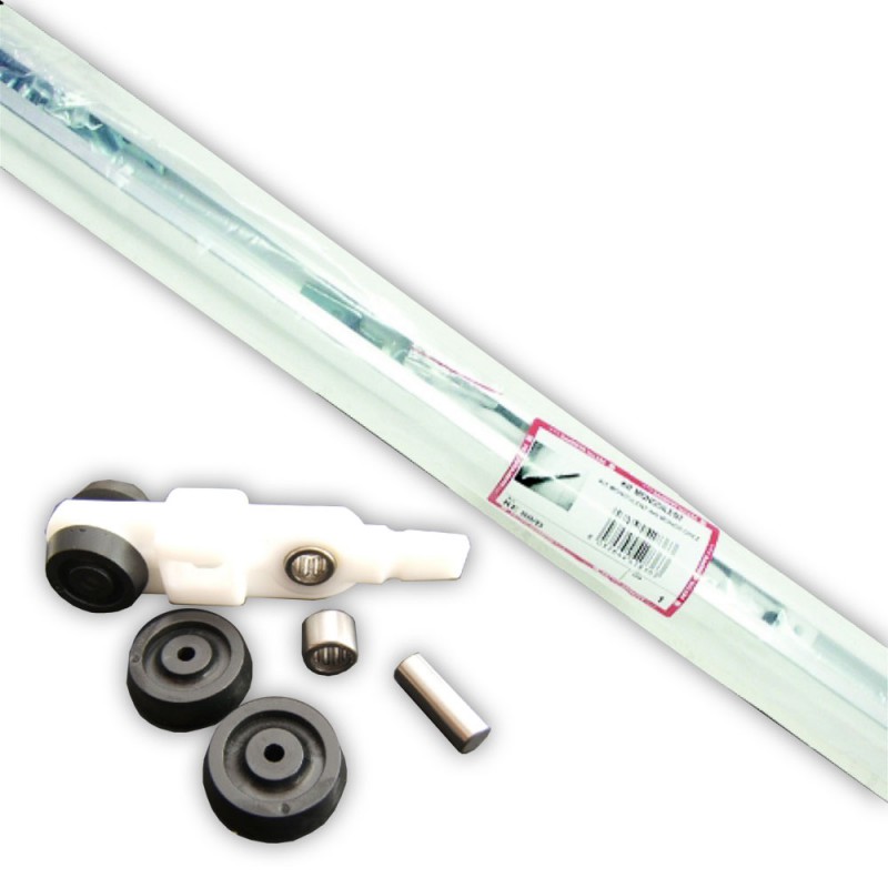 KE 80/C Kit Monosilent Fino 120cm 80Kg per Scorrevole Porte Interne in Legno Pettiti Giuseppe