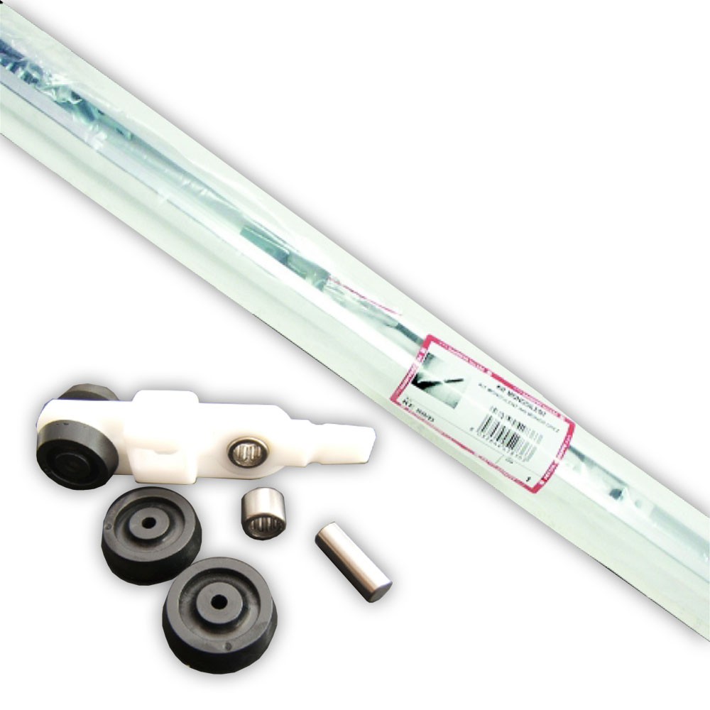 KE 80/D Kit Monosilent Fino 150cm 80Kg per Scorrevole Porte Interne in Legno Pettiti Giuseppe
